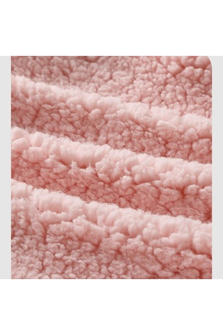 Yaozixa Bebek Kışlık Kalın Sherpa Ayırılmış Bacaklı Uyku Çantası, Çift Ritsme Ve Kapaklı, Pembe Pembe