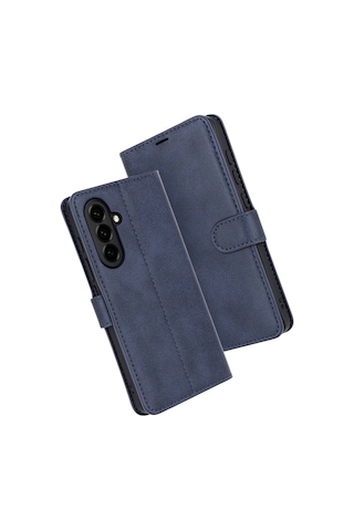 Samsung Galaxy Uyumlu- A17 5g Trend S Plus Kapaklı Kılıf - Lacivert Çok Renkli