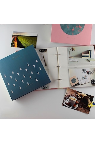 5 İnç Dıy Yaratıcılık Ekleme Tipi 3r Yıkama Demir Yüzük Aile Fotoğraf Albümü