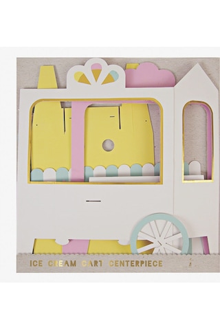 Meri Meri - Ice Cream Cart Centerpiece - Dondurma Arabası Masa Süsü