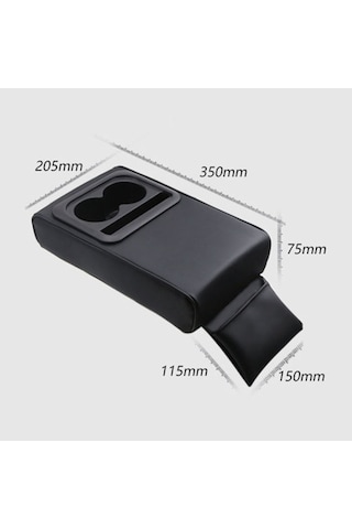 Araba Kol Dayama Minderi Yükseltilmiş Dirsek Desteği Hafızalı Köpük Orta Konsol Kol Dayama Yastığı Arka Koltuk Bardak Tutucu Saklama Cebi