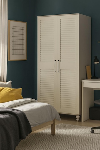 Pera 2 Kapaklı Çekmeceli Genç Odası Dolabı %100 Mdf Kalitesi Beyaz Pera 2 Kapaklı Çekmeceli Genç Odası Dolabı %100 Mdf Kalitesi Beyaz