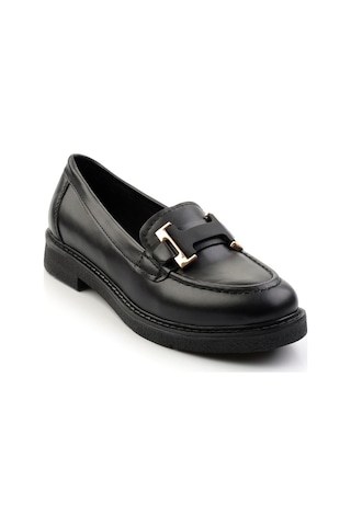 Bambi Siyah Kadın Loafer Ayakkabı K01257050009 Siyah