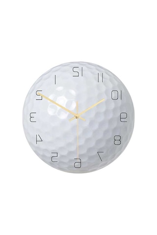 Pazly Yuvarlak Topu Suntek Spor Sessiz Saati Golf Golf Geçmeyen Duvar 12 '' Yj Çok Renkli