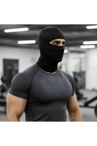 Flex Erkek Ve Kadın Siyah Kar Maskesi Balaklava Motorcu Maskesi, Kış Spor Gym Fitness