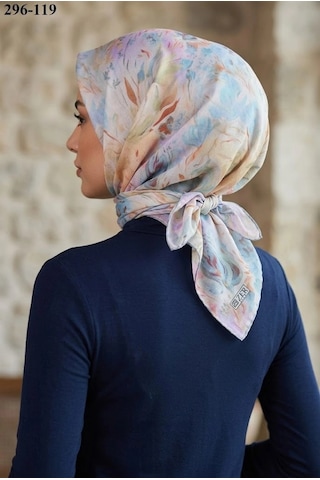 Zer Scarf Zer Scarfs Dijital Soft Pamuk Eşarp 296-119 Çok Renkli