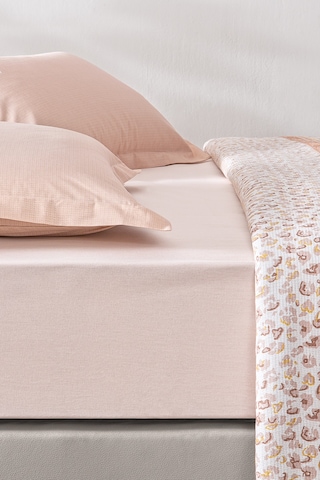 Puffy Perula Çift Kişilik Pike Takımı - Pudra