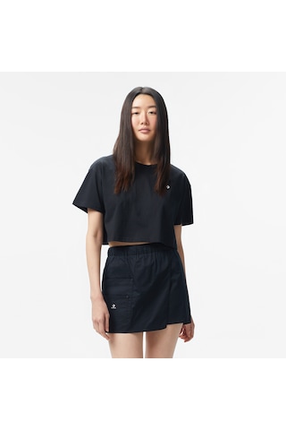 Converse Sporty Boxy Kadın Siyah T-shirt