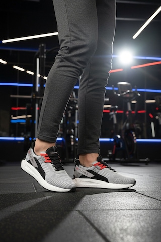 Walkway Buz Fileli Hafif Esnek Hafızalı Taban Erkek Spor Ayakkabı Bst-654 M Buz Mavi