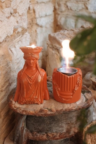 Dekoratif Karyadit Kızı Ve Ateş Çukuru Seti Hediyeli Turuncu