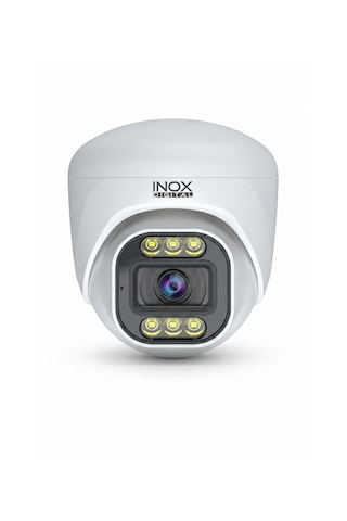 Inox-x205 4mp Ip Warm Led'li Dome Güvenlik Kamerası - 7/24 Tam Renkli Gece Görüşlü Akıllı Ağ Kamerası