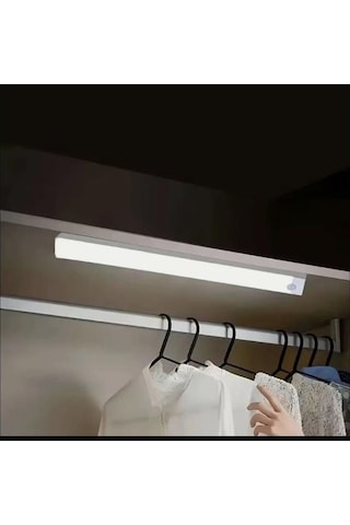 50 Cm Beyaz Işık Hareket Sensörlü Dolap Içi Çalışma Masası Mutfak Tezgah Altı Usb Led Işık Beyaz