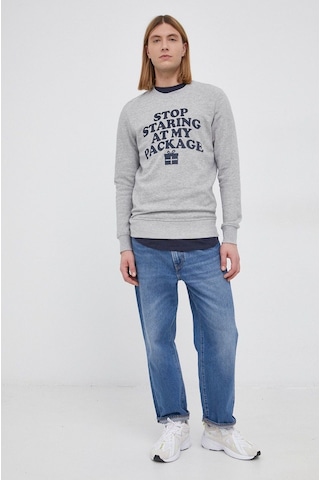 Jack & Jones Jack Jones Erkek Sweatshırt 12198356-grey Gri