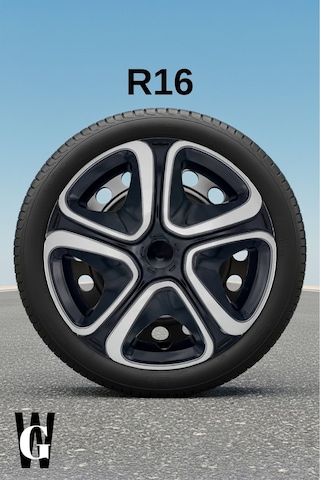 Renault Clio 6 16 İnç Jant Kapağı 4 Adet Siyah Gri C103