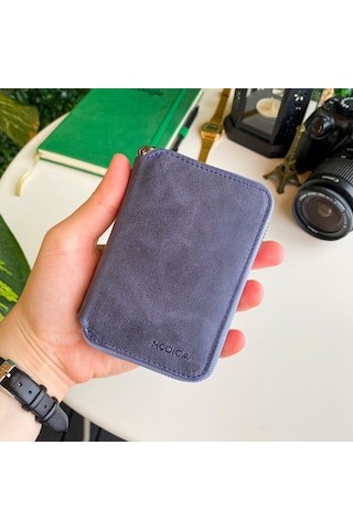 Modica Porto - Hakiki Deri Fermuarlı Cüzdan