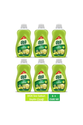 Doa Sıvı Sabun Zeytin Çiçeği 6 x 2500 ML