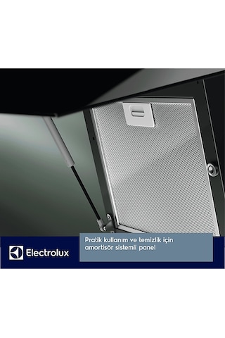Electrolux LFV216K Extractiontech 60 Cm Duvar Tipi Cam Davlumbaz Siyah