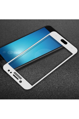 Galaxy Uyumlu C8 Ekranı Tam Kaplayan Düz Cam Koruyucu 001