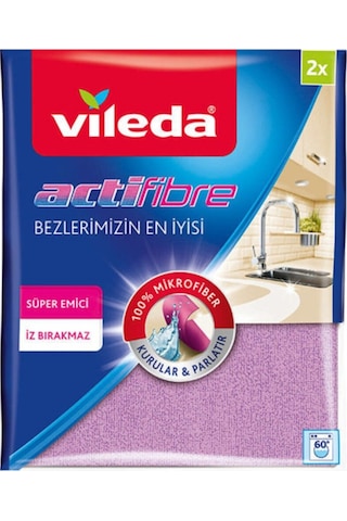 Vileda 2'Li Actifibre Mikrofiber Bez