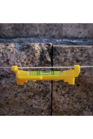 Reedark 4 Parçalı Portatif İnşaat Terazisi - Yüksek Hassasiyetli Kabarcık Seviye Ölçer Sarı