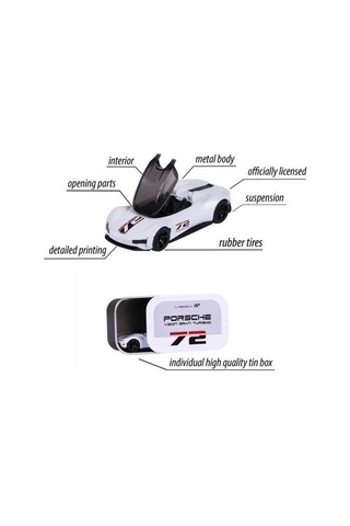 Majorette Porsche Motorsport Deluxe Araçlar - Vision Gran Turismo Beyaz 212053161