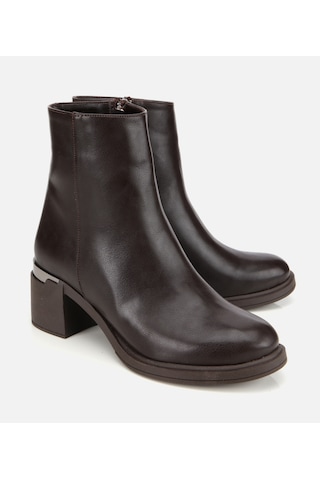 Hotiç Kadın Kahverengi Metal Detaylı Kalın Tabanlı Bilekte Düz Bot 01boh314910a480 01boh314910a480 Kahverengi