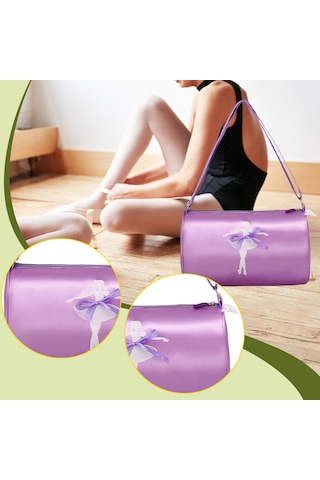 Suntek Kızlar Için Spor Çantası Tatlı Bale Dans Gösterileri Mor