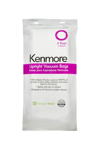 Kenmore 53294 Style O Hepa Cloth Bags For Upright Cleaners 6 Pack