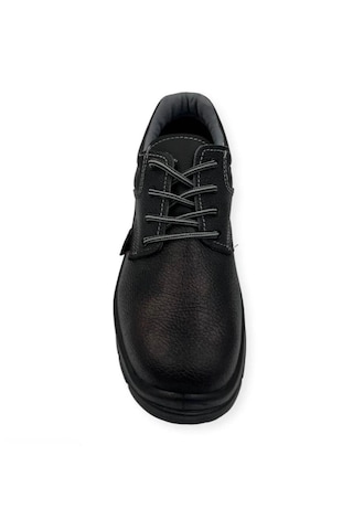 Pabuç Plus Çelik Burunlu Deri İş Ayakkabısı Black
