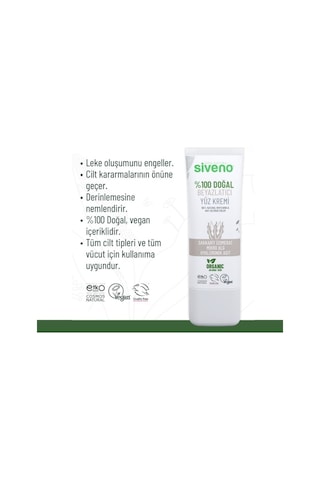 Siveno Doğal Beyazlatıcı Yüz Kremi 30 Ml