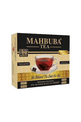 Mahbuba STD 100 Gold Seylan Siyah Sallama Bardak Poşet Çay 100 x 2 G