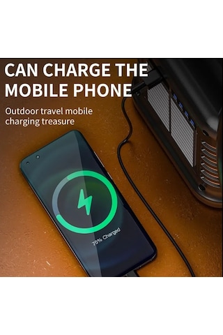 Wıson Ws-4343 Çok Fonksiyonlu Solar Şarjlı Powerbanklı Kamp Lambası 1