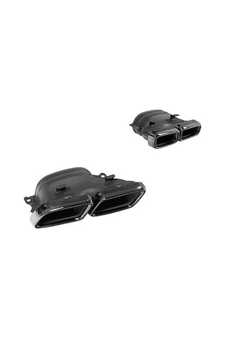 Autogp Mercedes W205 C63 Amg Egzoz Ucu Set Siyah 4 Çıkış Agp-sm-w205-c63-exc-e