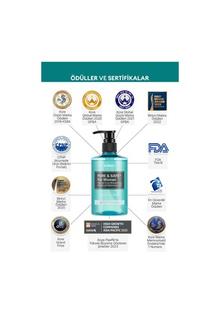Kadınlara Özel İntim Temizleme Jeli Kundal Pure & Safe Feminine Wash 300ml Phytoncide