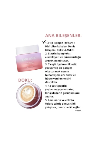 Varı Hope Varı:hope Triple Collagen Customizing Cream 50 Ml 3 Çeşit Kolajen İçeren Sıkılaştırıcı Krem