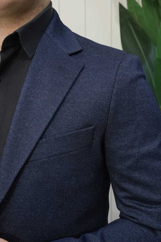 Bys Beystil Sivri Yaka Lacivert Ceket 416 - Slim Fit