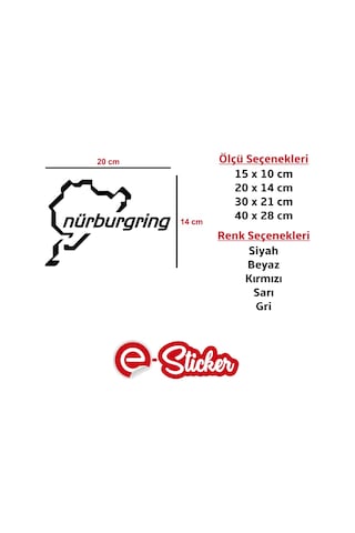 Nürburgring Oto Sticker Araba Sticker (352368514)