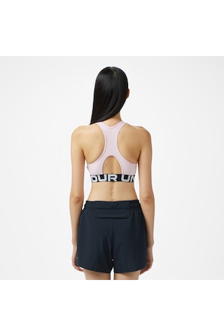 Under Armour Hg Mid Nded Kadın Pembe Antrenman Bra 1383544 Pembe