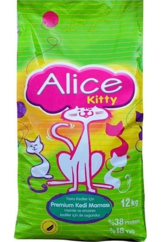 Alice Kitty Premium Tavuklu Hypoallergenic Yavru Kedi Maması 12 KG