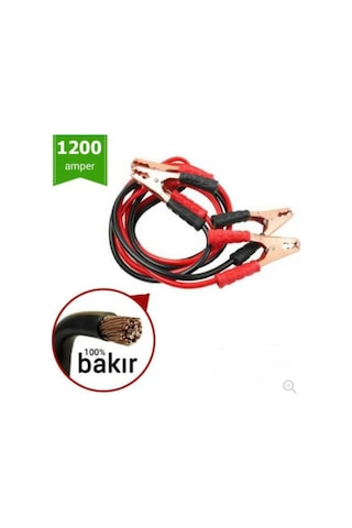 2 Metre Akü Takviye Şarj Kablosu 1200 Amper Çantali / 447632415