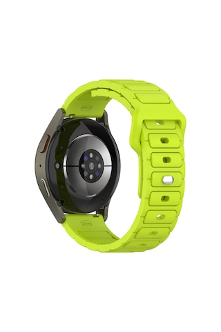 Gear S3 Sbt Krd-132 22mm Silikon Kordon Strap Kayış - Yeşil