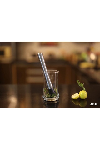 Zem Mojito Tokmağı ve Kokteyl Karıştırma Kaşığı Çatallı