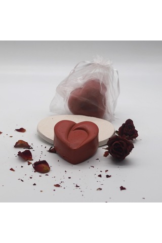 Tardan Kalp Desenli Gül Kokulu Dekoratif Banyo ve El Sabunu 2 x 100 G