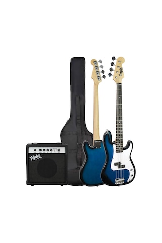 Midex Cbg-460bl 46 İnç 4/4 Yetişkin Amfili Bas Gitar Seti Blue
