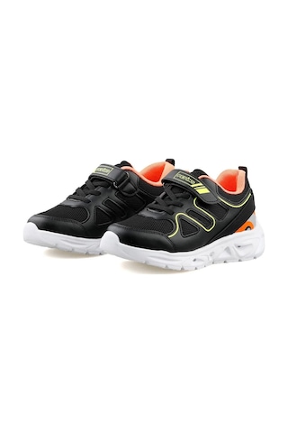 Pepino P-1623 Çocuk Spor Ayakkabı Siyah Turuncu Sarı Çok Renkli