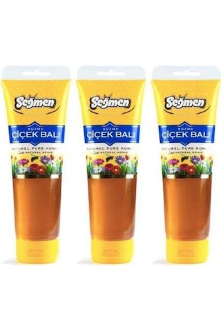 Seğmen Süzme Çiçek Balı Tüp 350 G 3'lü