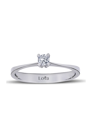 Lova G Renk 0,10 Karat Pırlanta Tektaş Yüzük - 1030051