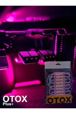 Ambiyans Led Premium Ofis , Araç & Ev Uyumlu Dc 12v 6 Renk Seçeneği 10'lu Paket Pembe