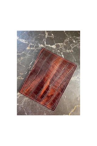 Bag Ard Unisex Kahverengi Hakiki Deri Kartlık 9005 Timsah Bag Ard Unisex Kahverengi Hakiki Deri Kartlık 9005 Timsah