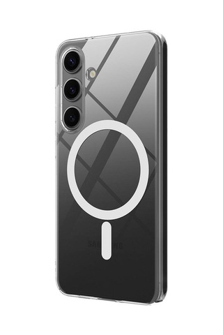 Galxy Uyumlu S24 Kılıf Kamera Korumalı Magsafe Sert Pc Zore Porto Kapak-renksiz Renksiz
